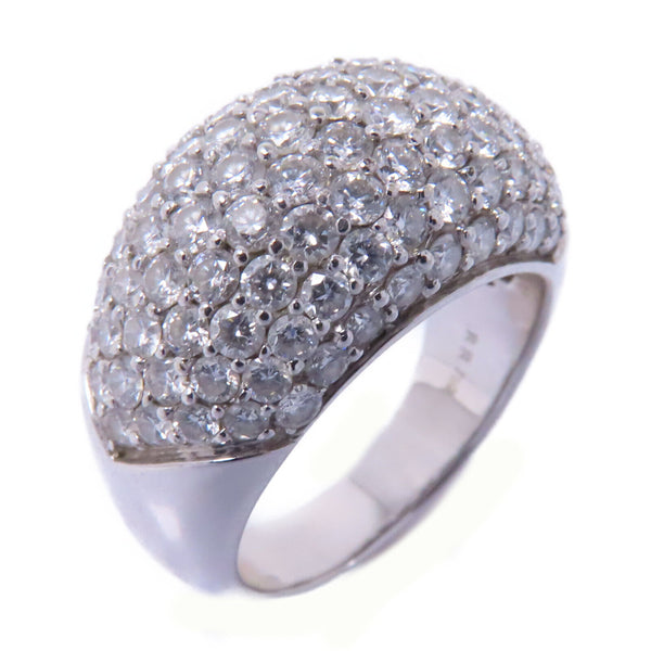 FINE JEWELRY 3.40ct Diamond Ring Accessories US#7.5 18K White Gold