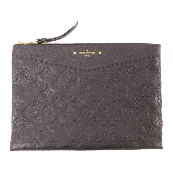 LOUIS VUITTON LV GHW Daily Pouch Clutch Bag M62937 Monogram Empreinte Black