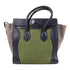 CELINE GHW Micro Luggage Hand Bag Calfskin Leather Blue/Grey/Green