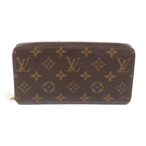LOUIS VUITTON LV GHW Zipper Long Wallet M60017 Monogram Brown