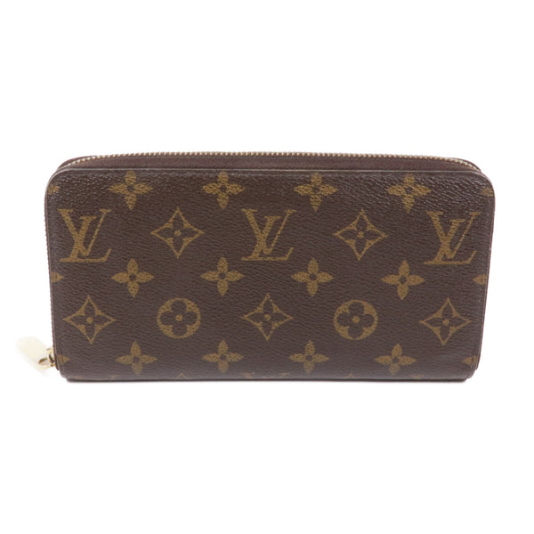 LOUIS VUITTON LV GHW Zipper Long Wallet M60017 Monogram Brown