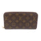LOUIS VUITTON LV GHW Zipper Long Wallet M60017 Monogram Brown