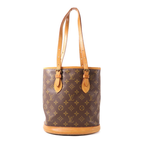 LOUIS VUITTON LV GHW Bucket PM Shoulder Tote Bag M42238