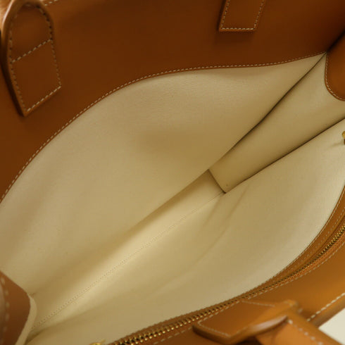 CELINE GHW Tote Bag Handbag Cavas White