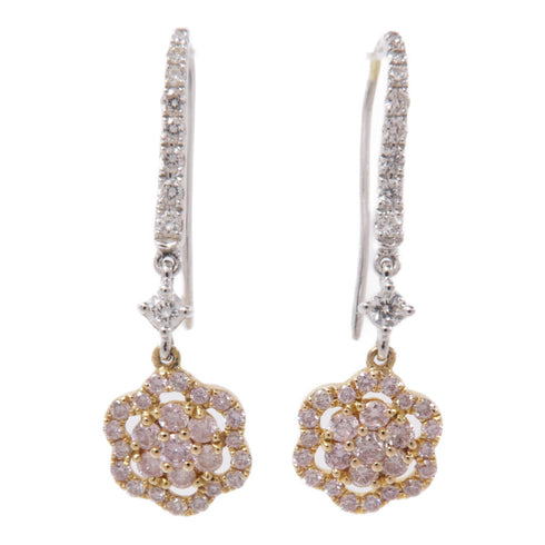 JEWELRY Diamond Earrings 18K White/Pink Gold