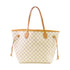 LOUIS VUITTON LV GJW Neverfull MM Tote Bag Shoulder Bag N51107 Damier Azur White
