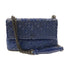 BOTTEGA VENETA BV Shoulder Bag Lambskin Leather Navy Blue