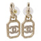 CHANEL CC Earrings Accessories Metal Gold v2
