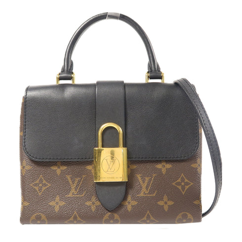 LOUIS VUITTON LV GHW Locky BB 2 Way Shoulder Handbag M44141 Monogram Brown/Black v1