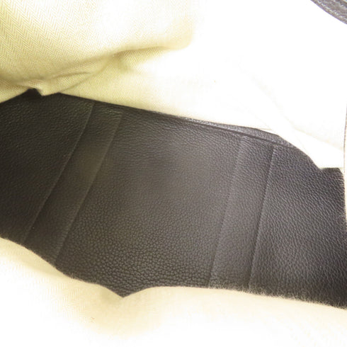 HERMES PHW Garden Party PM Tote Shoulder Bag Negonda Leather Noir Black