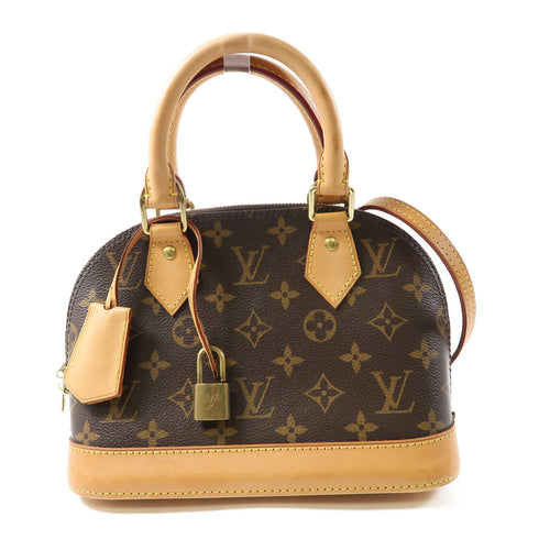 LOUIS VUITTON LV GHW Alma BB 2 Way Shoulder Handbag M46990 Monogram Brown