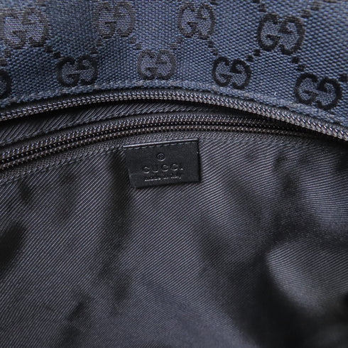 GUCCI GG Tote Bag Shoulder Bag 90481 GG Canvas Black
