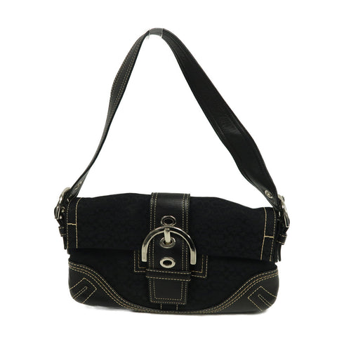 COACH SHW Hand Bag Canvas Black