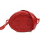 CELINE GHW Crossbody Oval Triomphe Shoulder Bag Calfskin Leather W-BB-4211Red