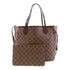 LOUIS VUITTON LV GHW Neverfull MM Shoulder Tote Bag N41358 Damier Brown v1