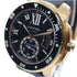 CARTIER Caliber de Cartier Automatic Watch W2CA0004 18K Pink Gold/Rubber Black