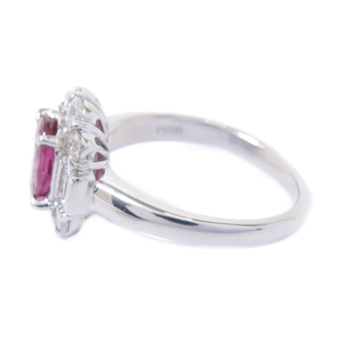 FINE JEWELRY 1.39ct Ruby 0.916ct Diamond Ring PT900 Platinum US#6.75