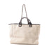CHANEL CC SHW Deauville Tote 2 Way Bag Straw Grey/Black