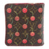 LOUIS VUITTON LV GHW Cherry Compact Zip Wallet M95005 Monogram Brown Red