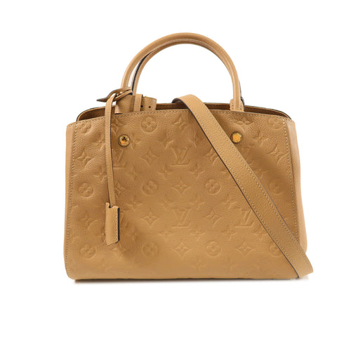 LOUIS VUITTON LV GHW Montaigne MM Shoulder Bag M41152 Monogram Empreinte