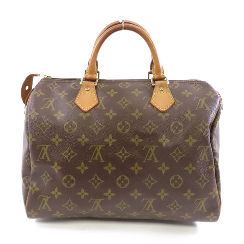 LOUIS VUITTON LV GHW Speedy 30 Handbag M41526 Monogram Brown v2