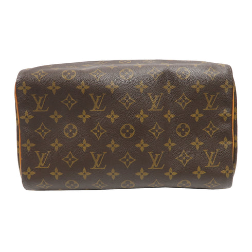 LOUIS VUITTON LV GHW Speedy 30 Handbag M41526 Monogram Brown v3