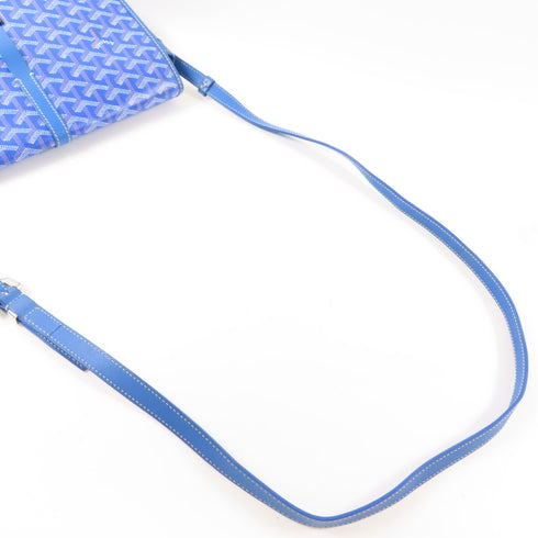 GOYARD SHW Belvedere Shoulder Bag Coated Canvas Blue