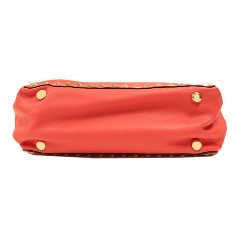 Valentino GHW 2 Way Shoulder Bag Handbag Calfskin Leather Pink