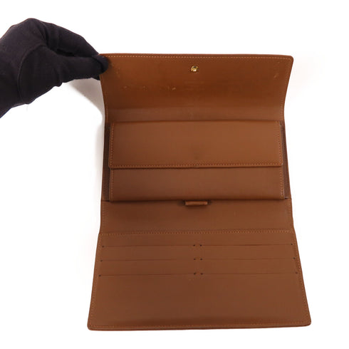 LOUIS VUITTON LV GHW Long Wallet M65107 Vernis Brown