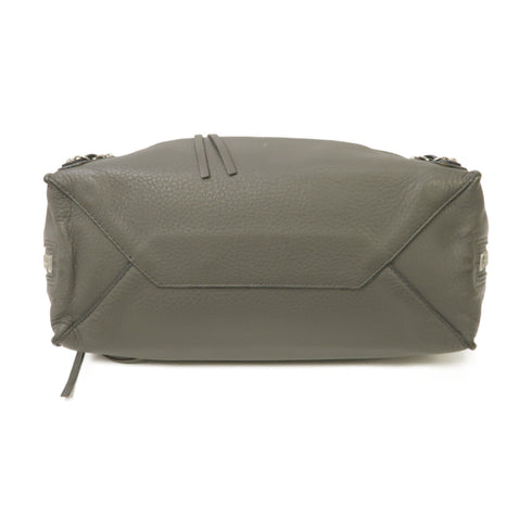 BALENCIAGA SHW Papier 2way Shoulder Bag Calfskin Leather Grey