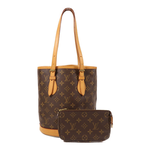 LOUIS VUITTON LV GHW Petit Bucket Shoulder Bag M42238 Monogram Brown
