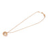 BVLGARI B-Zero 1 Necklace 18K Pink Gold Ceramic Gold/White