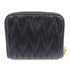 Miu Miu GHW Zipped Wallet Lambskin Leather Black