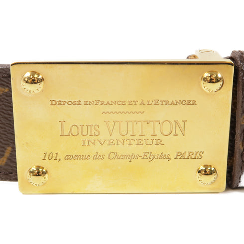 LOUIS VUITTON LV GHW Ceinture Belt M9812T Monogram Brown