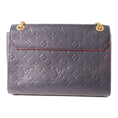 LOUIS VUITTON LV GHW Vavin PM Shoulder Bag M52271 Monogram Empreinte Navy v2