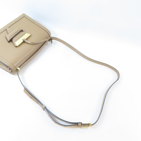 LOEWE GHW Barcelona Shoulder Crossbody Bag 302 74 M15 Leather Brown