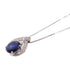 FINE JEWELRY 1.73ct Sapphire 0.24ct Diamond Necklace PT850 Platinum