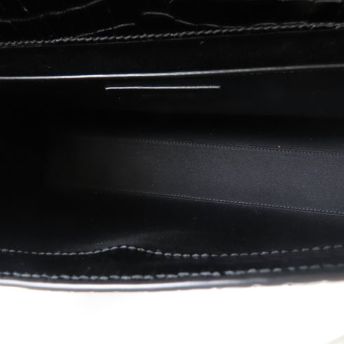 SAINT LAURENT YSL GHW Manhattan In Box Shoulder Bag 579271 Calfskin Leather