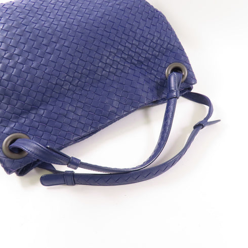 BOTTEGA VENETA BV Shoulder Bag Lambskin Leather Blue