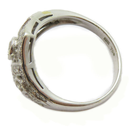 FINE JEWELRY Diamond Ring 18K White Gold US#5.5