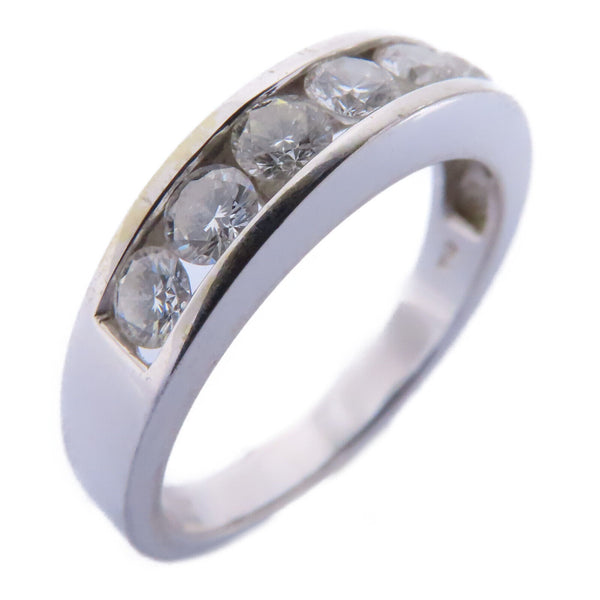 Fine Jewelry 0.71ct Diamond Ring Accessories US#6.5 18K White Gold