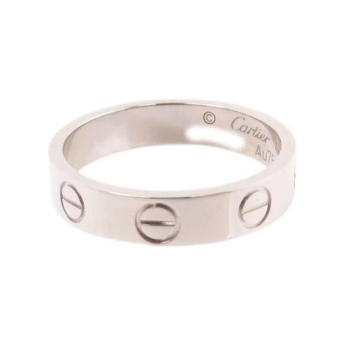 CARTIER Mini Love Ring Cartier#47 US#3.75 18K White Gold