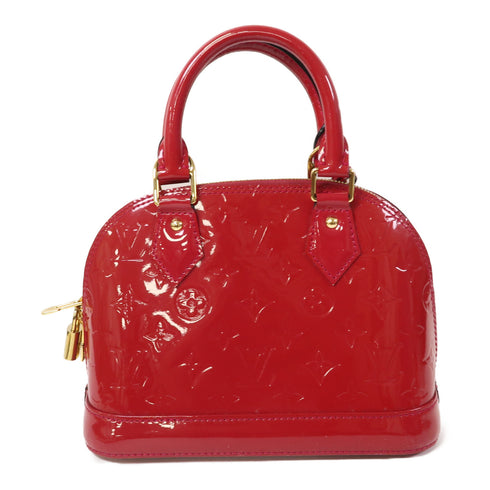 LOUIS VUITTON LV GHW Alma BB 2 Way Shoulder Bag M90174 Monogram Vernis Red