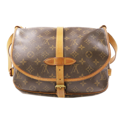 LOUIS VUITTON LV GHW Saumur 30 Shoulder Bag M42256 Monogram Brown v3