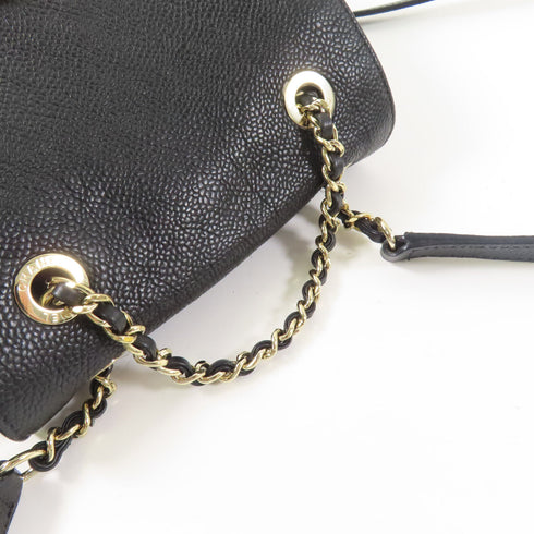 CHANEL CC GHW Backpack Rucksack Calfskin Leather