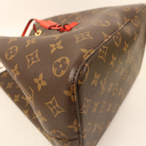 LOUIS VUITTON GHW Neo Noe Bucket Bag Shoulder Handbag M44021 Monogram Coquelicot