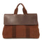 HERMES PHW Valparaiso MM Hand Bag Canvas Brown