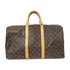 LOUIS VUITTON LV GHW Keepall 50 Bandoulie Boston 2 Way Bag M41416 Monogram Brown
