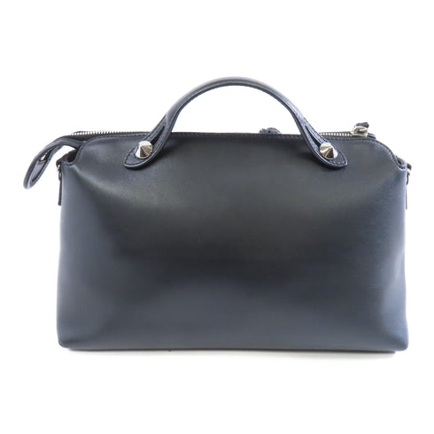 FENDI SHW By The Way 2way Shoulder Bag Calfskin Leather Black