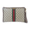 BALENCIAGA GHW Balenciaga x Gucci Pouch Clutch Bag 680382 Coated Canvas Brown